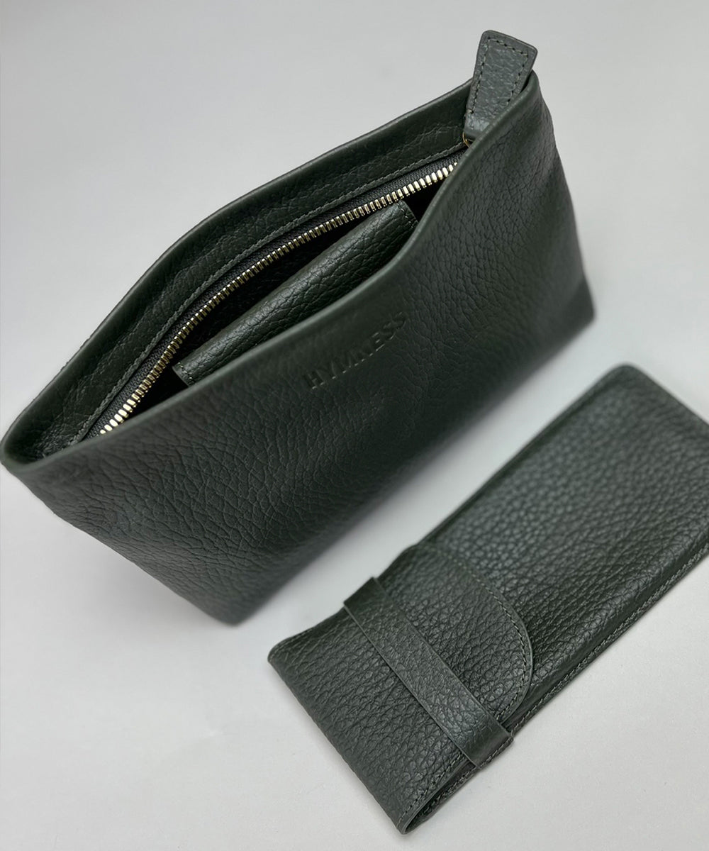 Manna Zip Clutch M D101 - Forest Green