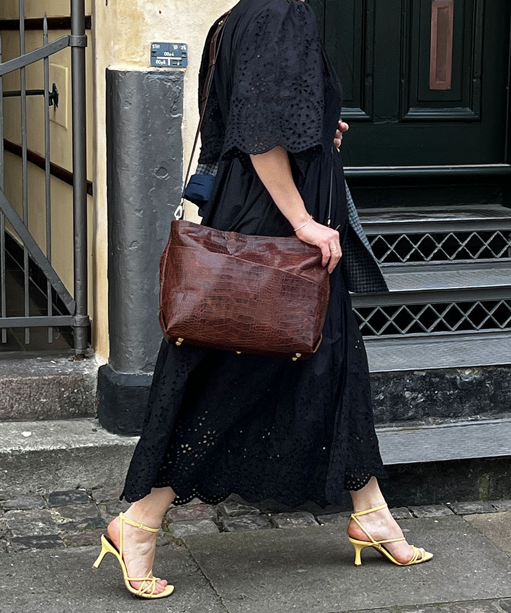 Tara Tote S - D105 Brown Croco