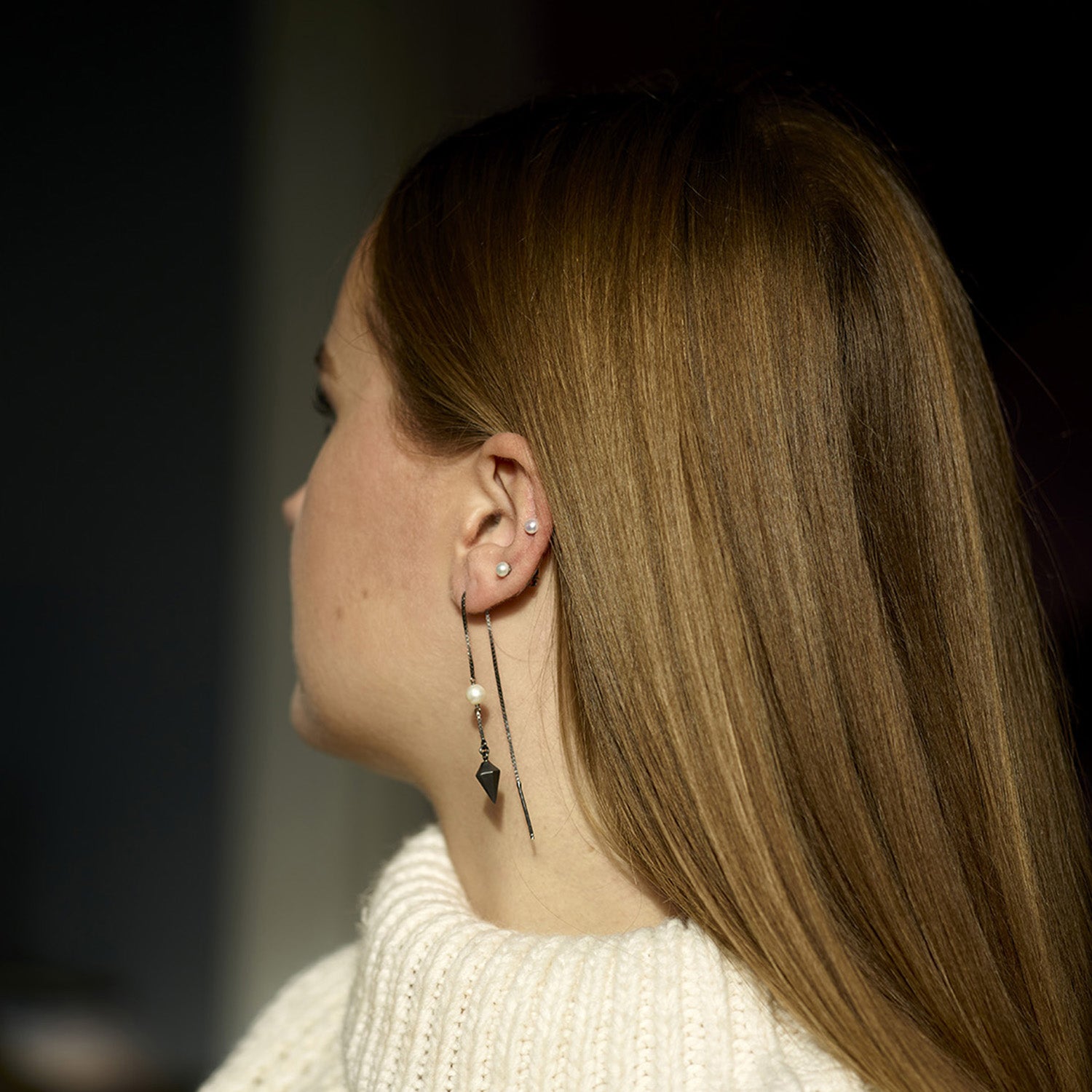 Rita Kæde Ørering - Oxideret sølv