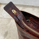Tara Tote S - D105 Brown Croco