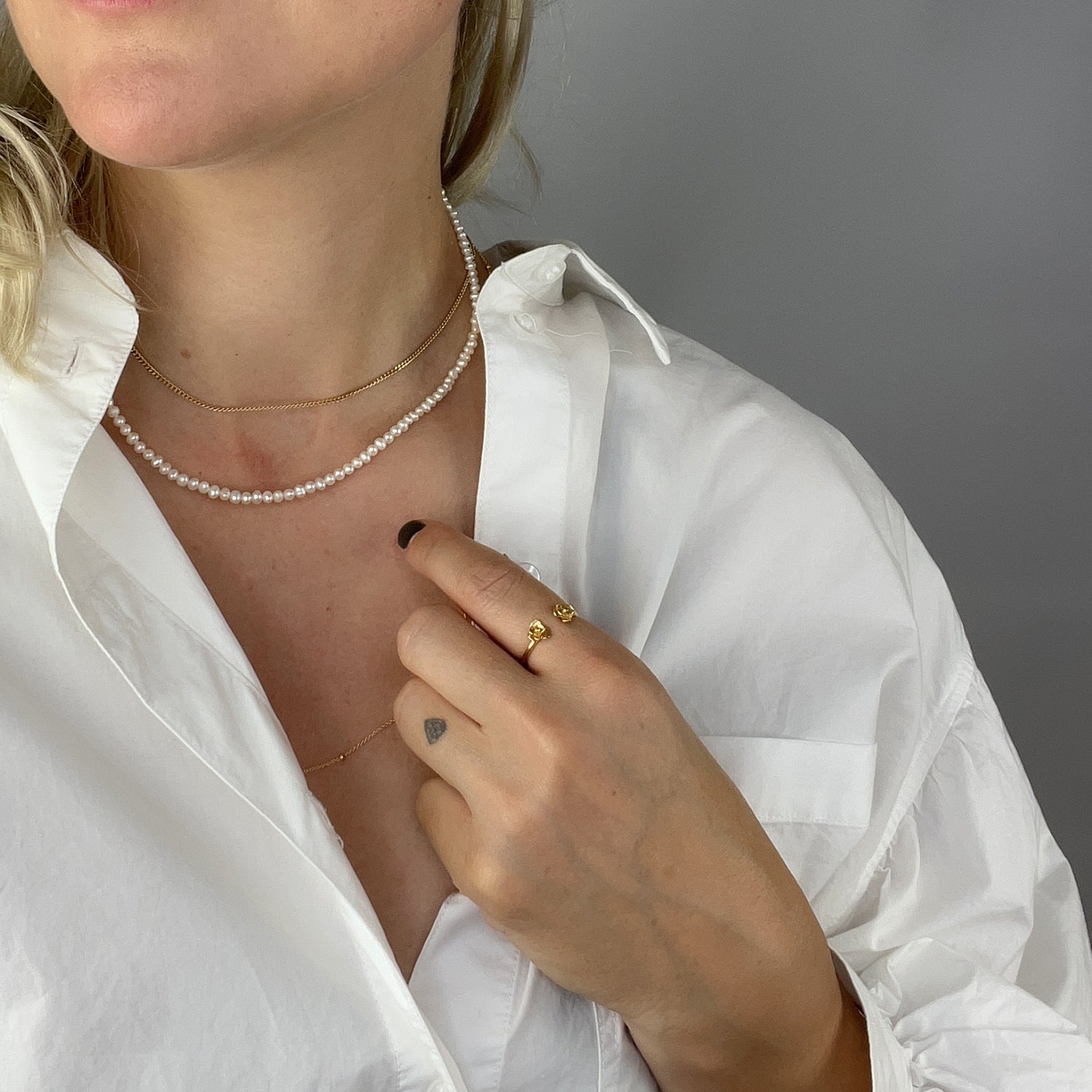 Flora Justerbar Ring - Guldbelagt